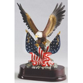 Eagle on Flags Award 11" HEIGHT 7" WING SPAN